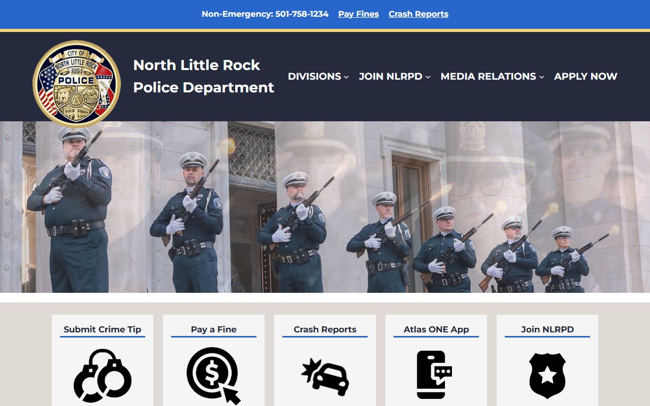 North Little Rock 24 hour booking police department website