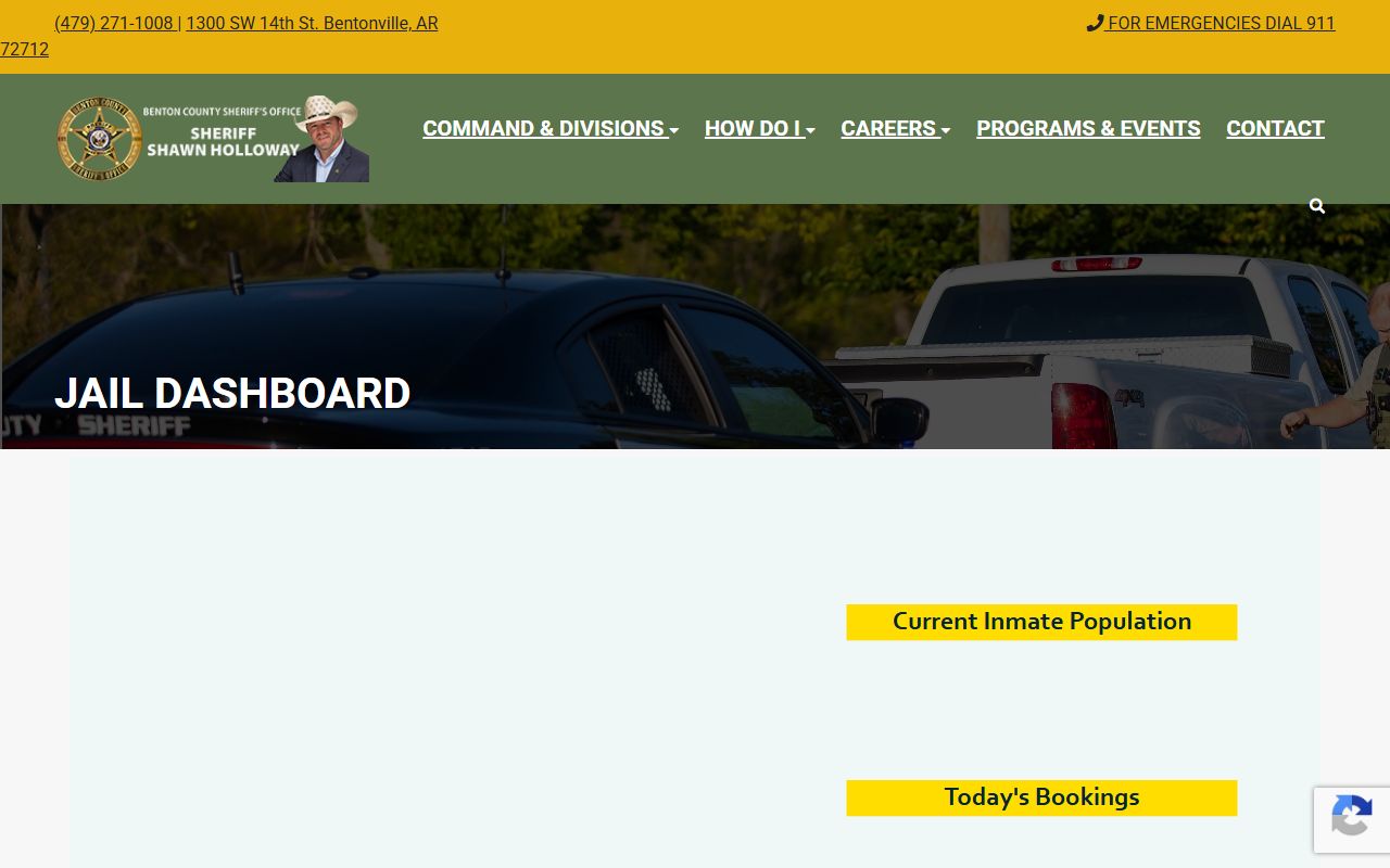 Benton County 24 hour booking jail dashboard inmate search