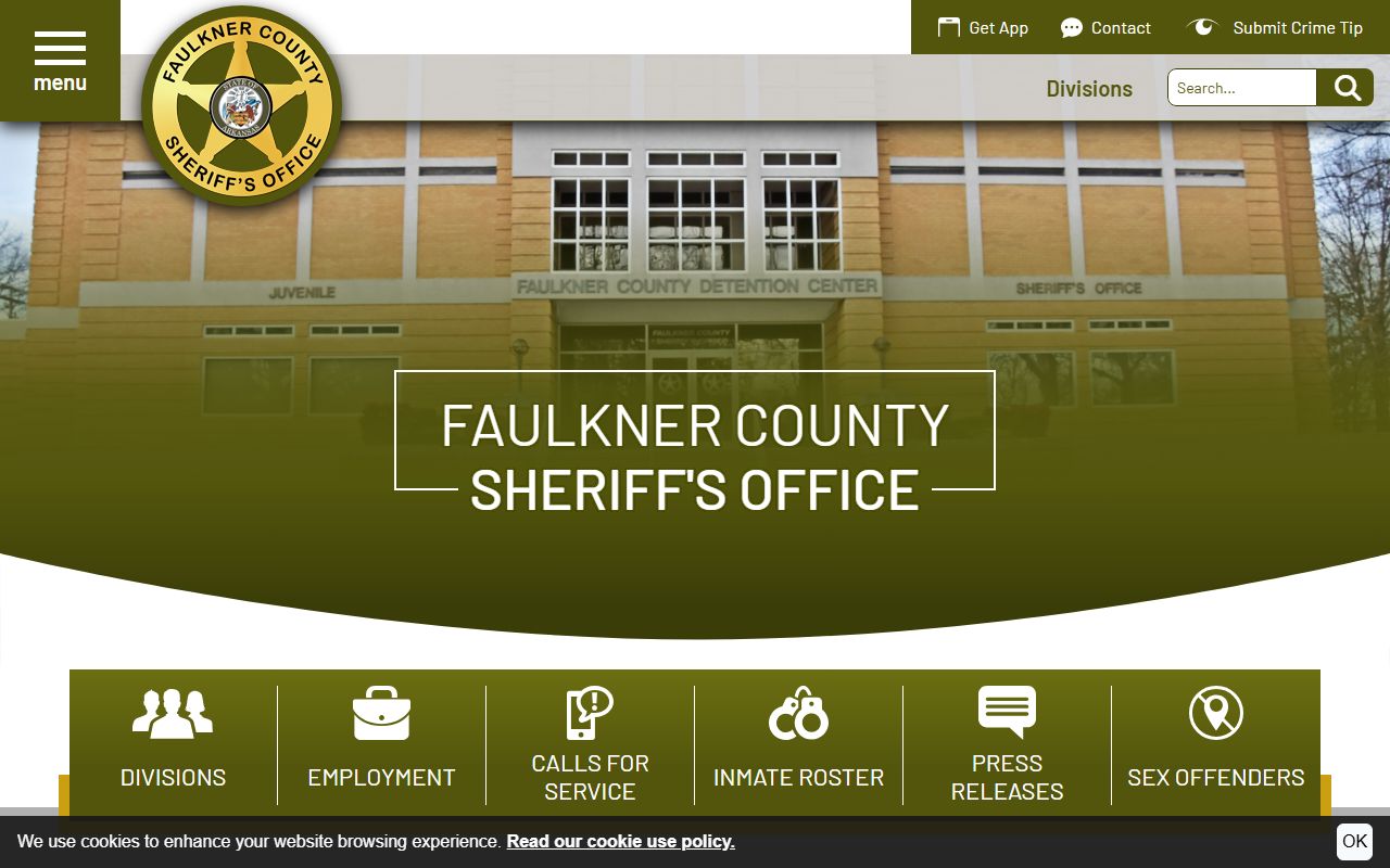 Faulkner County 24 hour booking sheriff roster