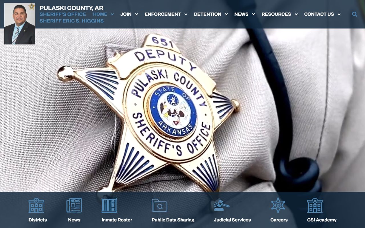 Pulaski County 24 hour booking sheriff's office website