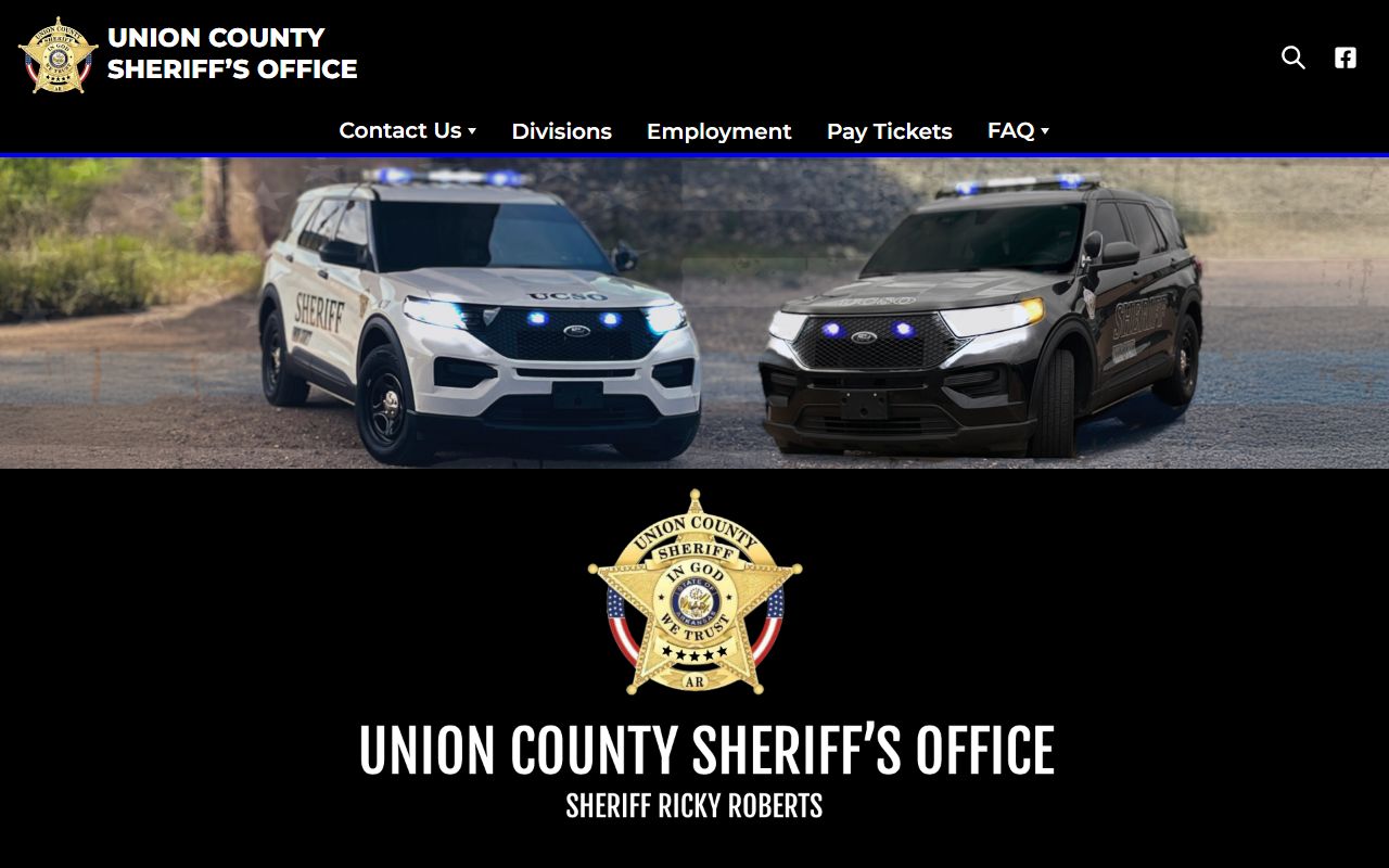 Union County 24 hour booking sheriff website