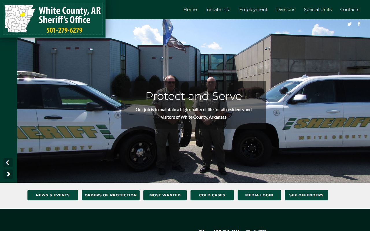 White County 24 hour booking sheriff website