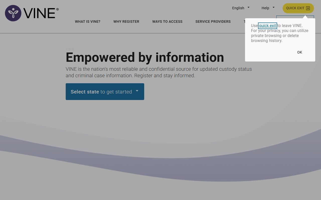 VINELink Arkansas 24 hour booking custody search